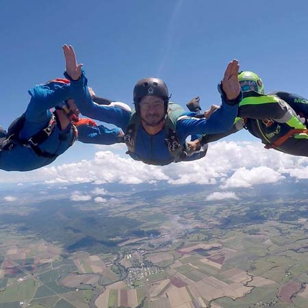 AFF student in the learn to skydive course in Cairns