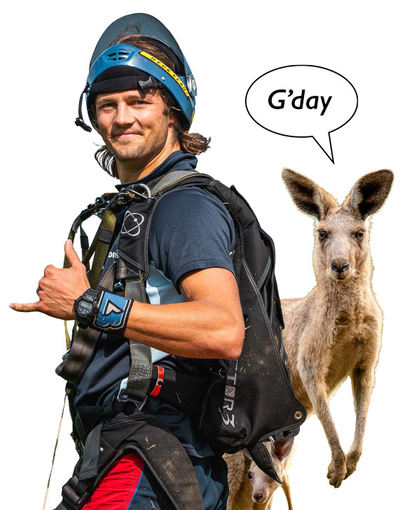 licensed skydiver in Australia
