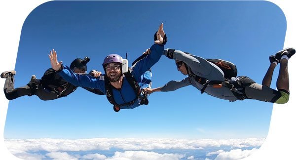 aff skydiving student in Cairns