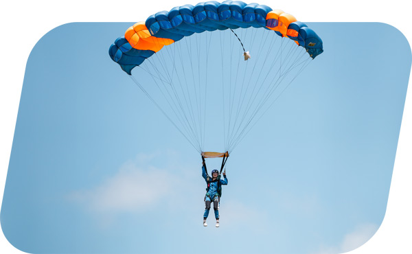 AFF skydiving student in the Hunter Valley